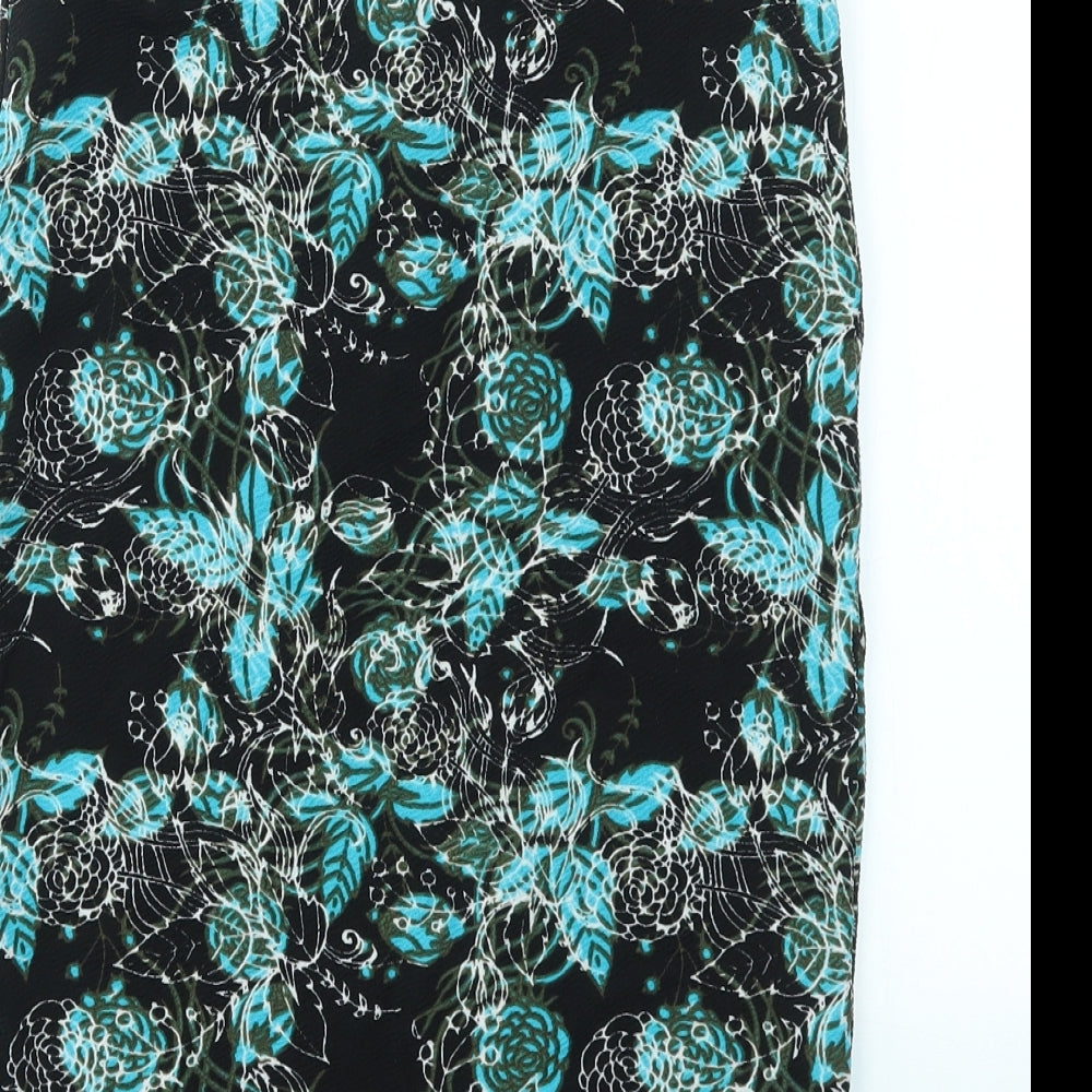 LuLaRoe Womens Multicoloured Floral A-Line Skirt Size XS - stretch waistband