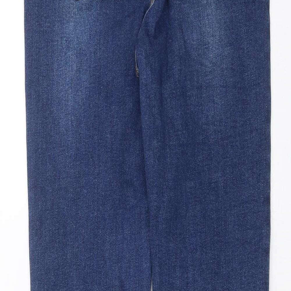 PRETTYLITTLETHING Womens Blue Denim Skinny Jeans Size 4 L26 in