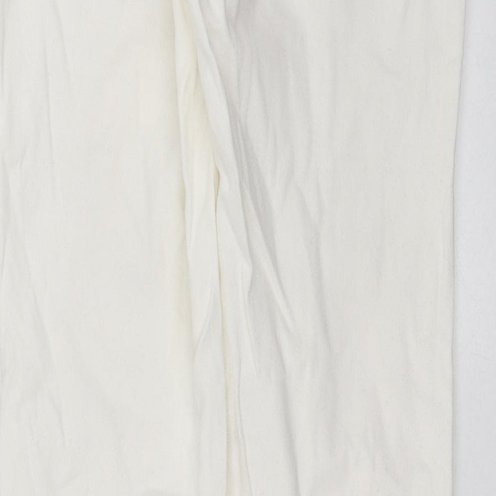 Numph Womens White Denim Straight Jeans Size 10 L28 in
