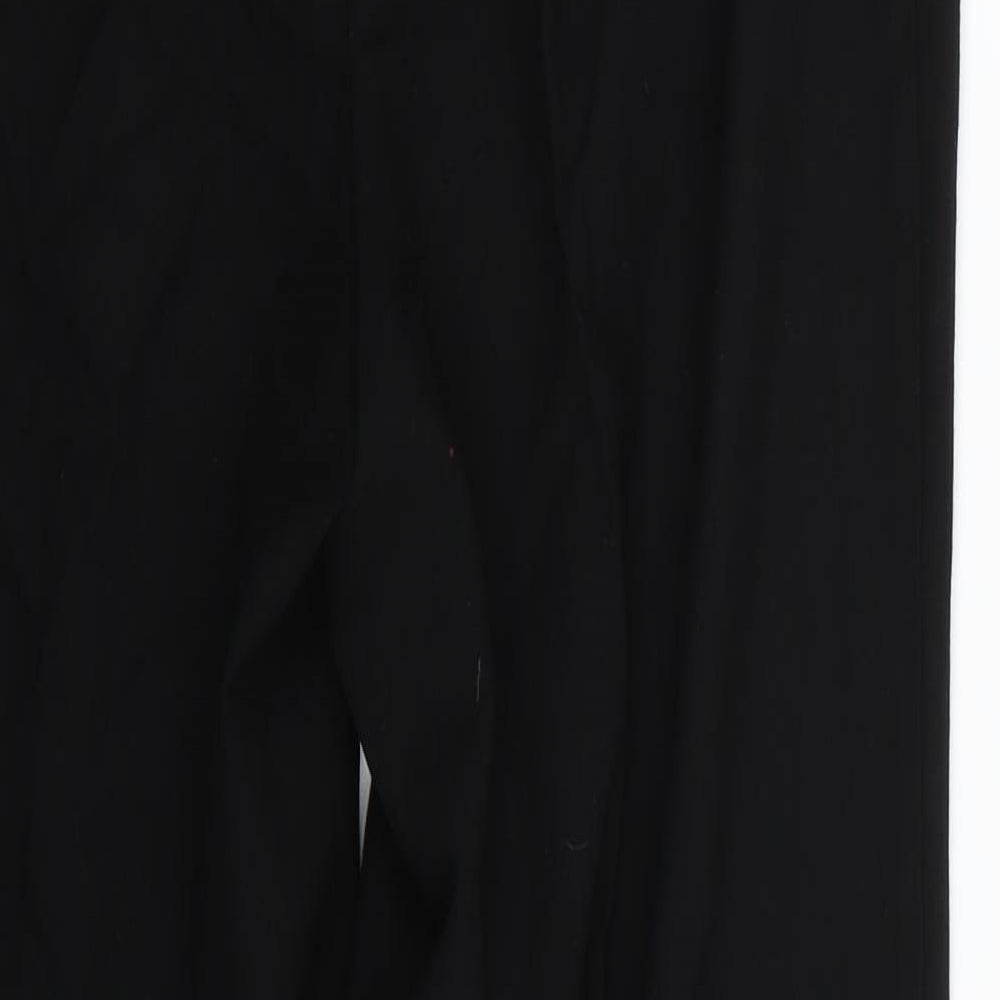 Marks & Spencer Womens Black Trousers Size 14 L26 in