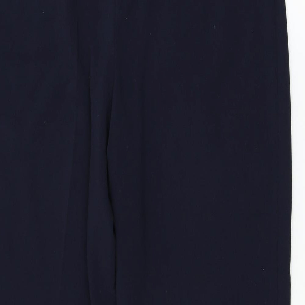Marks & Spencer Womens Blue Trousers Size 14 L28.5 in