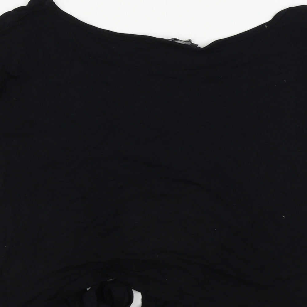 Select Womens Black Basic T-Shirt Size 8