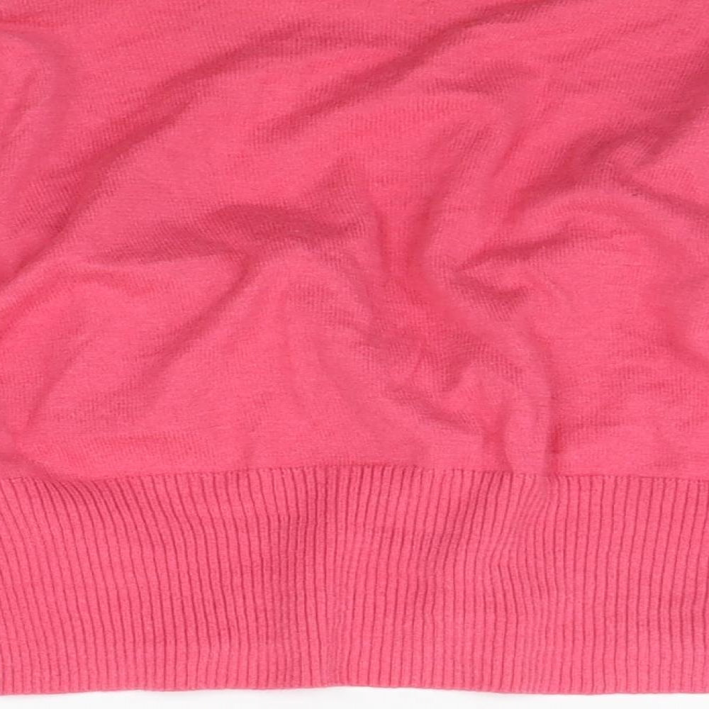 Marks & Spencer Womens Pink Cardigan Jumper Size 8