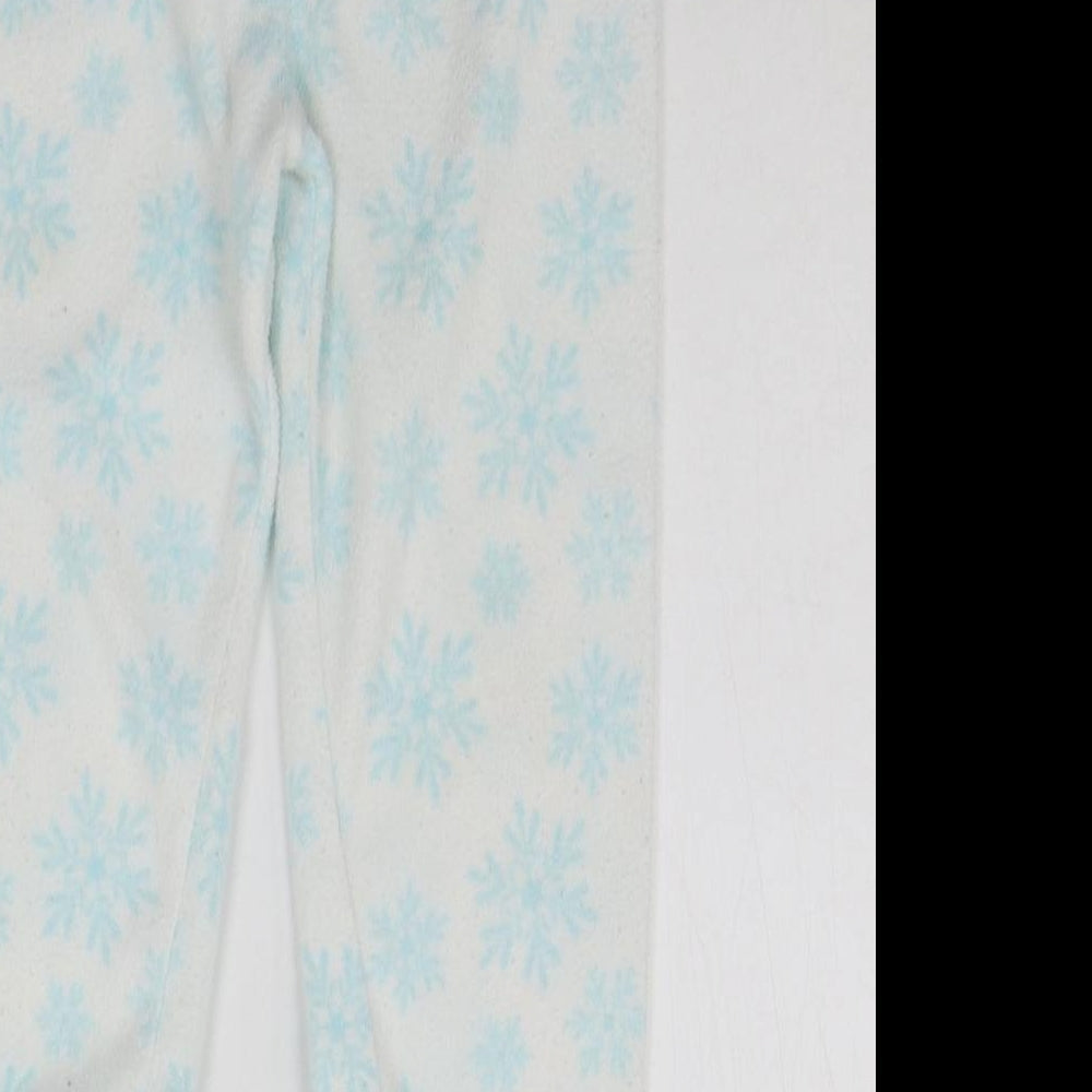 Primark Girls White Geometric Top Pyjama Pants Size 4-5 Years - STARS