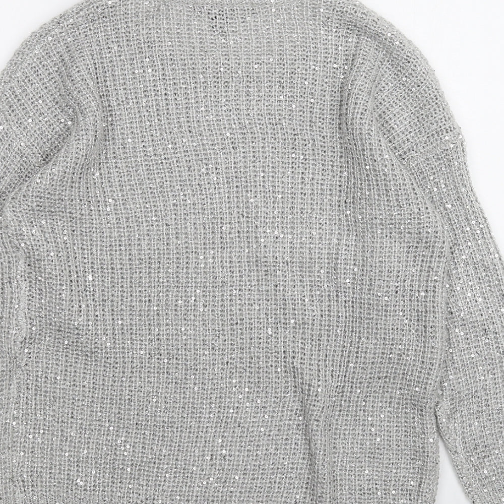 Atmosphere Womens Grey Pullover Jumper Size 10