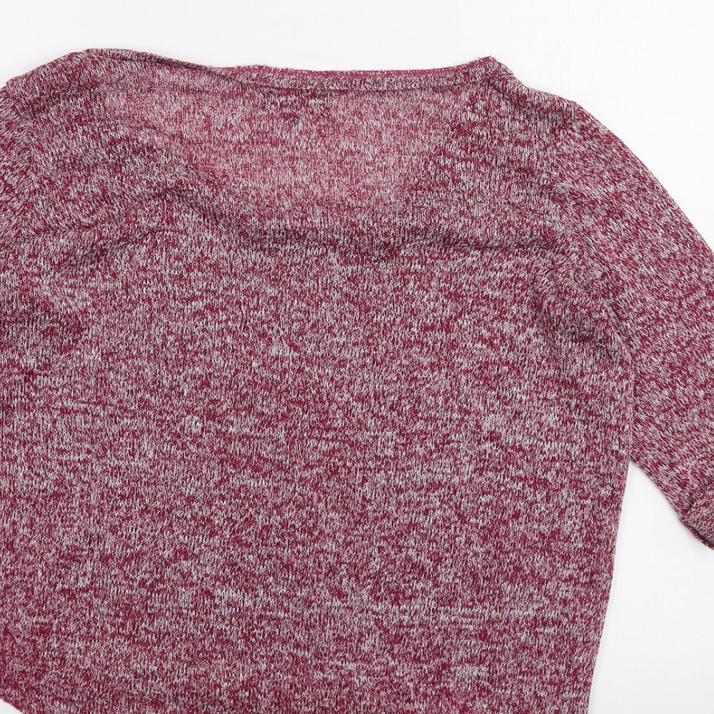 New Look Womens Red Basic T-Shirt Size 14