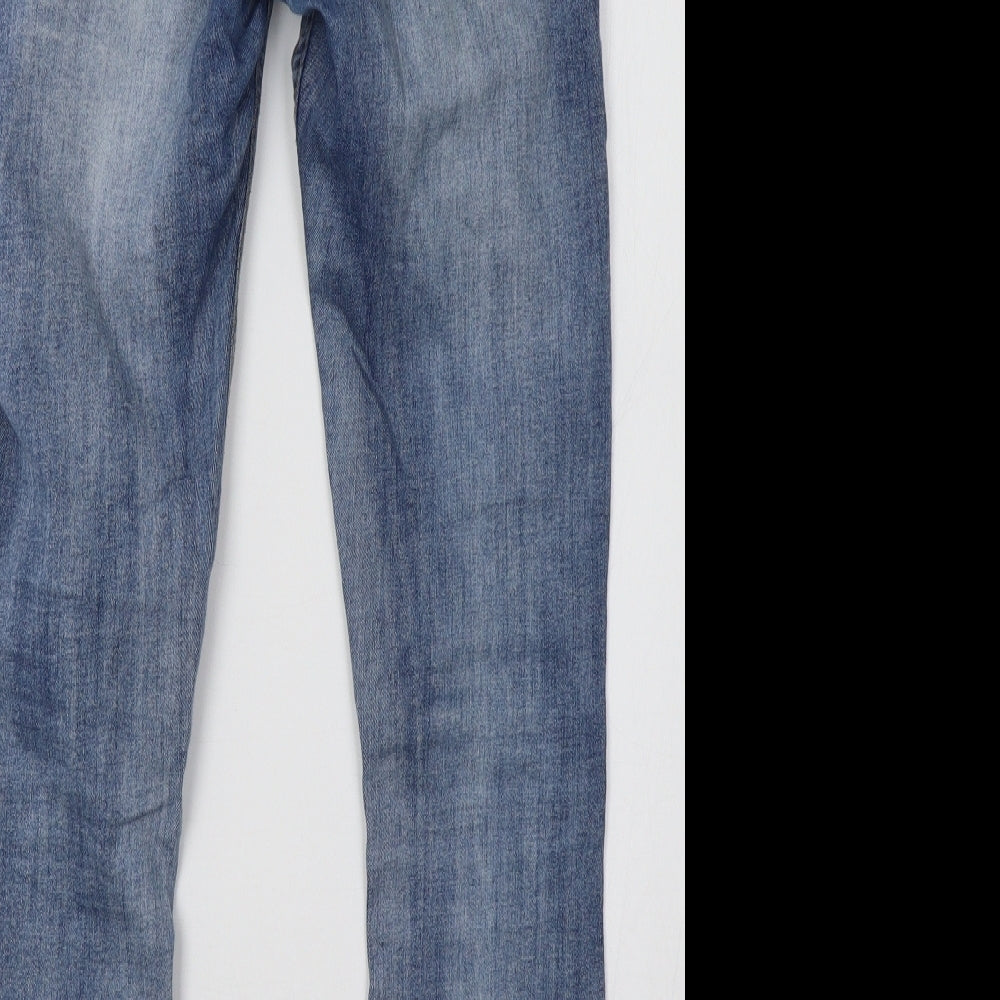 GIRL VIVI Womens Blue Denim Skinny Jeans Size 8 L27 in