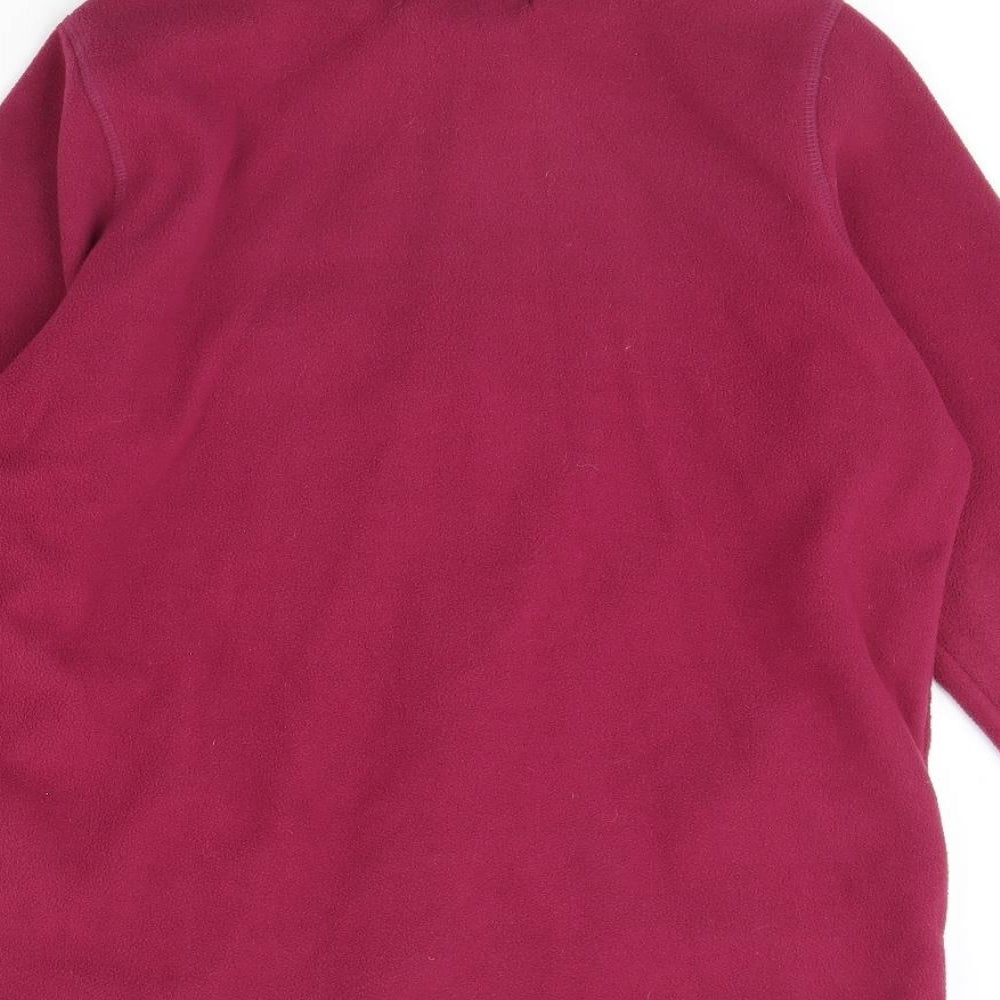 Anthology Womens Pink Fleece Jacket Size 12