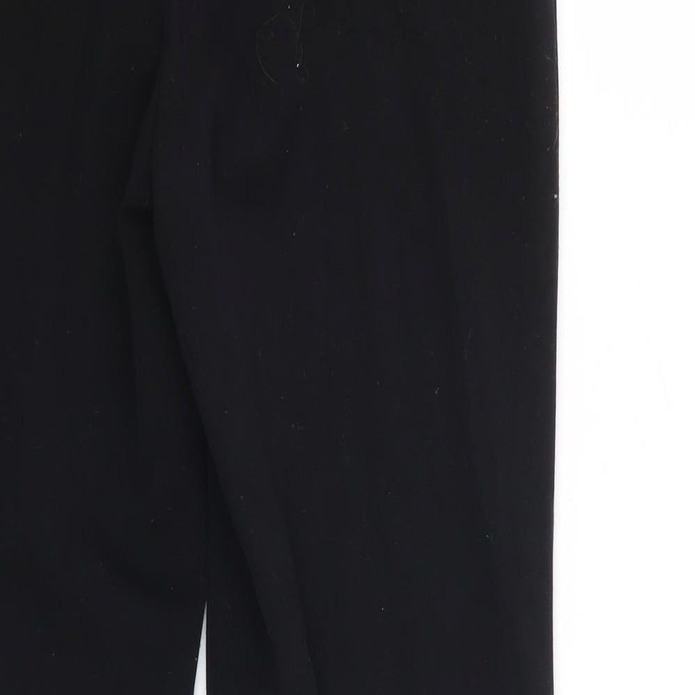 Anne Brooks Womens Black Trousers Size 10 L27.5 in