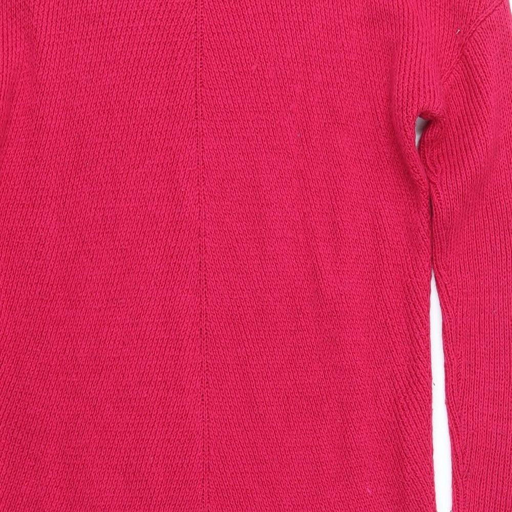 M&S Womens Pink Pullover Jumper Size 10