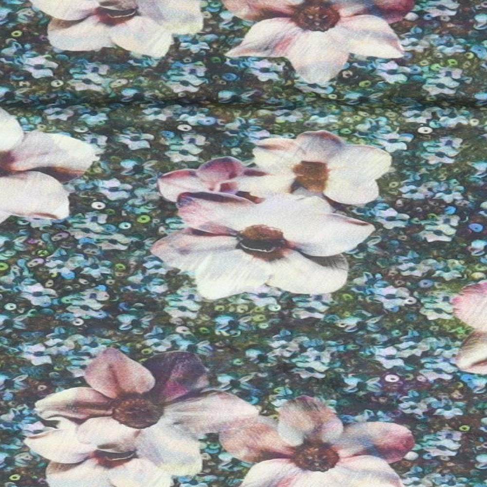 Topshop Womens Multicoloured Floral Basic T-Shirt Size 6
