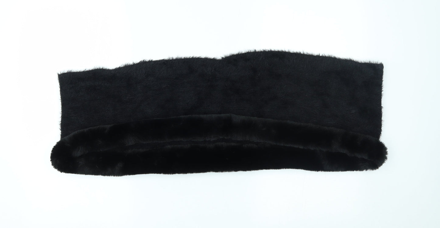 Preworn Womens Black Scarf - infinity scarf