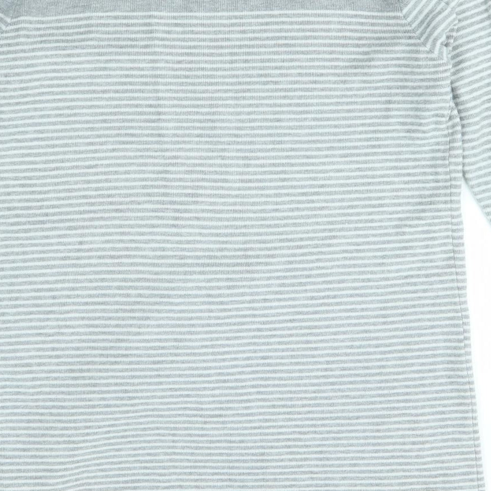 Primark Womens Grey Striped Jumper Dress Size 14