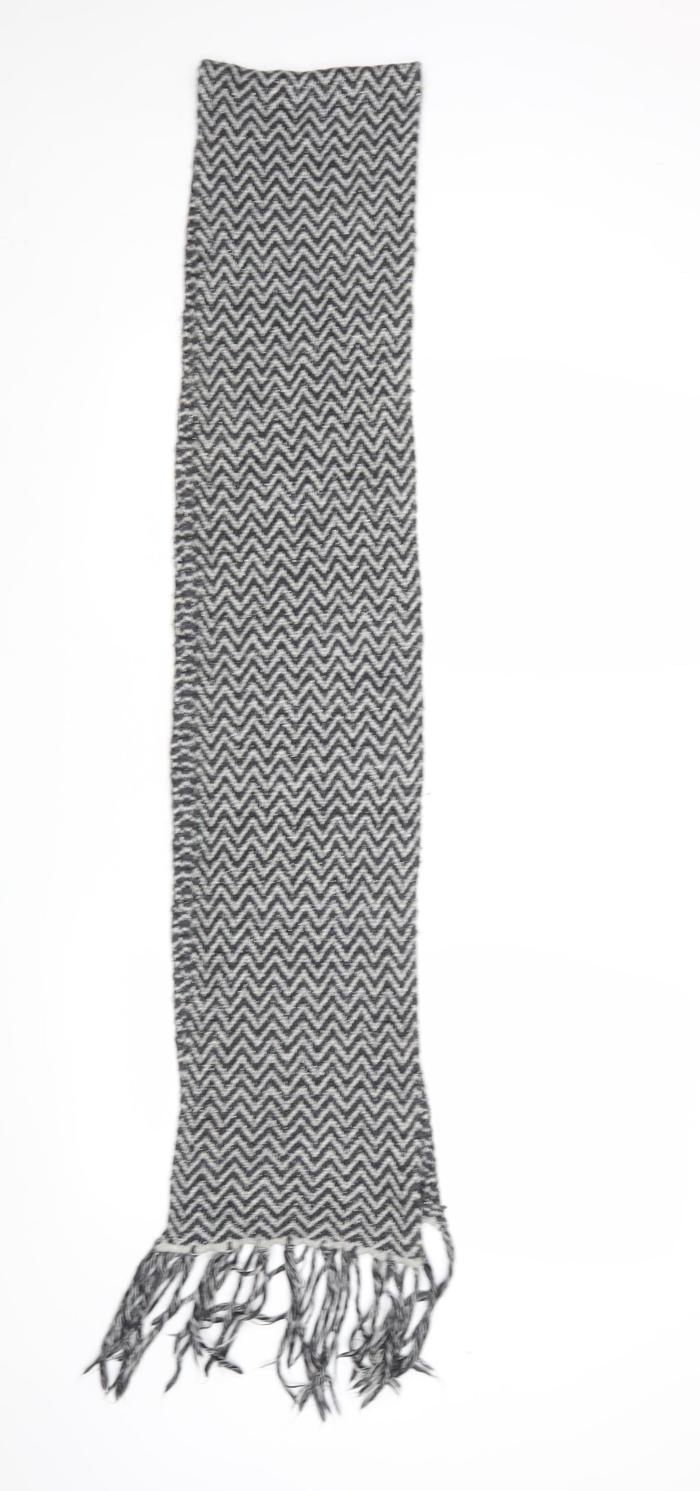 John Lewis Womens Grey Geometric Scarf