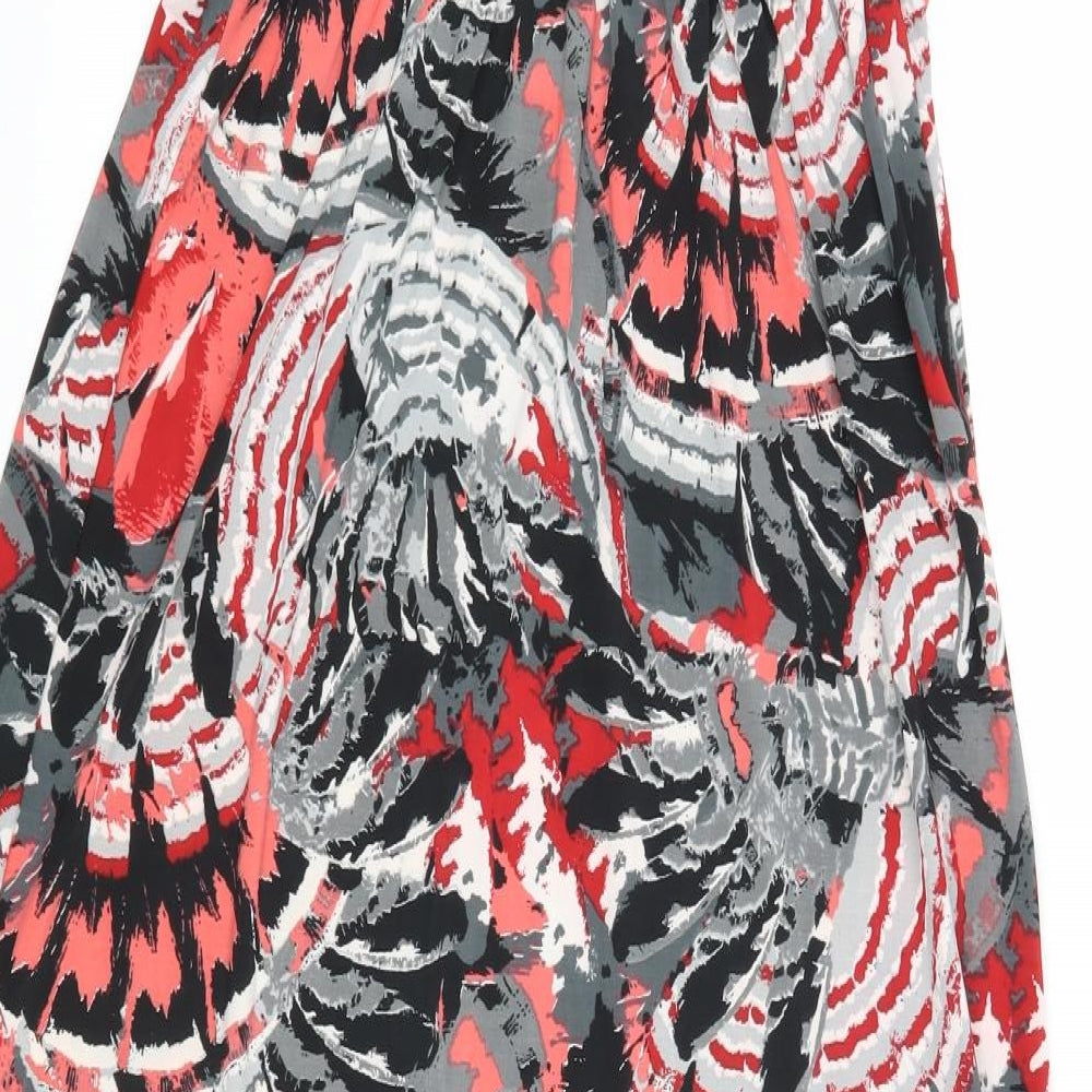 Jasmine London Womens Red Floral Maxi Size 10