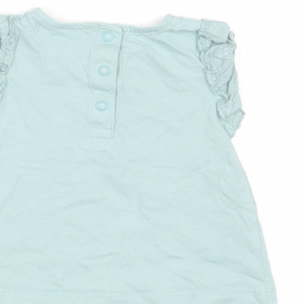 TU Baby Green Basic Blouse Size 3-6 Months