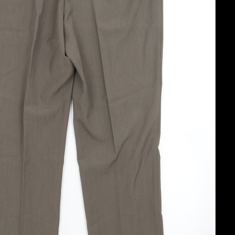 BM Womens Green Trousers Size 18 L28 in
