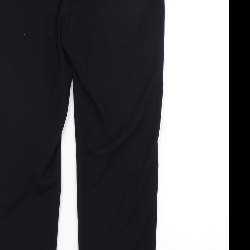 M&S Womens Black Trousers Size 12 L27 in