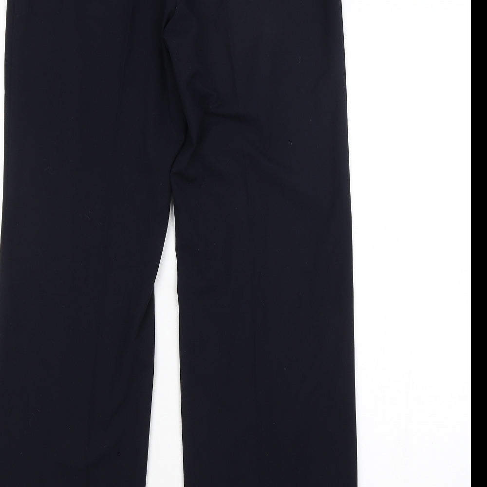 Marks & Spencer Womens Blue Trousers Size 10 L29 in
