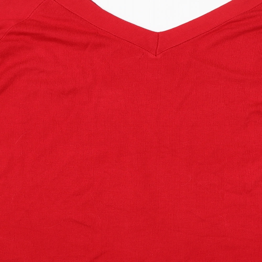 Preworn Womens Red Pullover Jumper Size 14