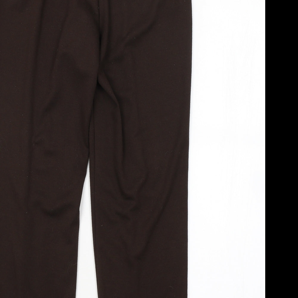 M&S Womens Brown Trousers Size 10 L26 in