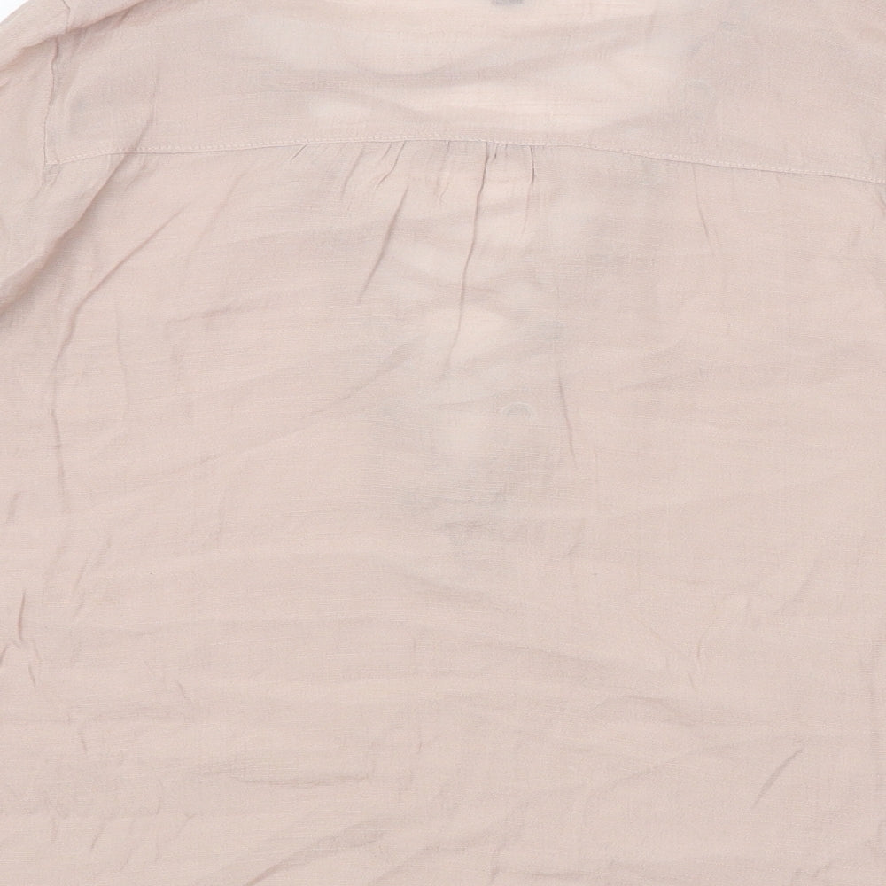 H&M Womens Pink Basic Blouse Size 8