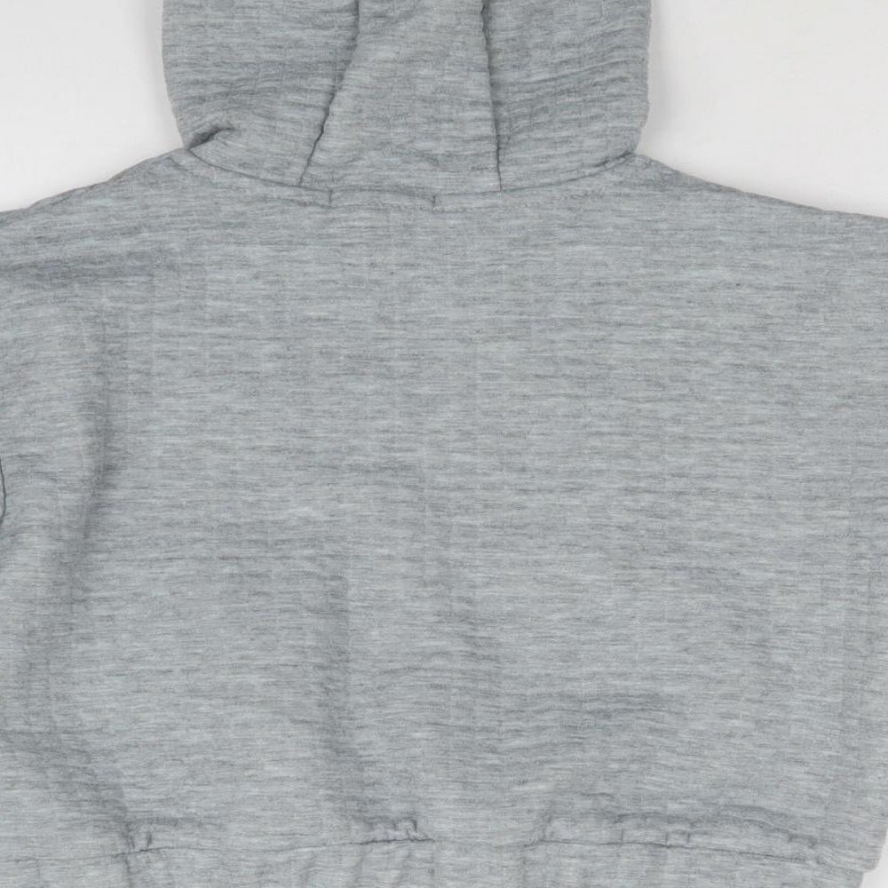 Primark Girls Grey Pullover Hoodie Size 9-10 Years