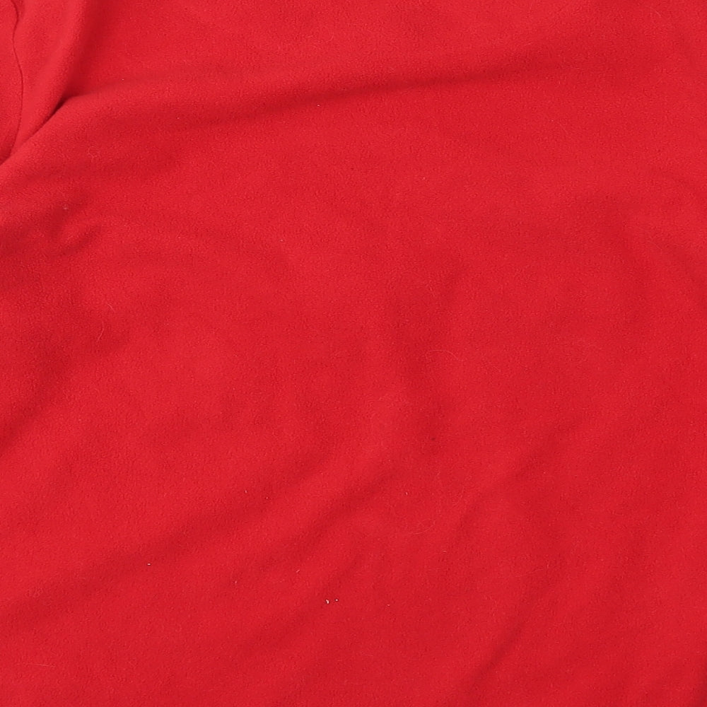 Snuggly and warm Womens Red Top Pyjama Top Size S - christmas