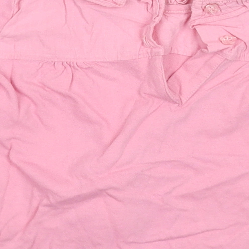 Monsoon Girls Pink Basic T-Shirt Size 6-9 Months