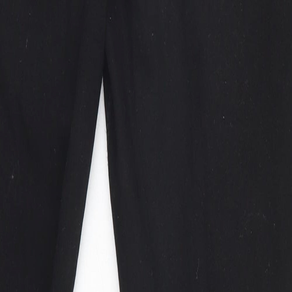 SheIn Womens Black Denim Straight Jeans Size 10 L28 in - Torn