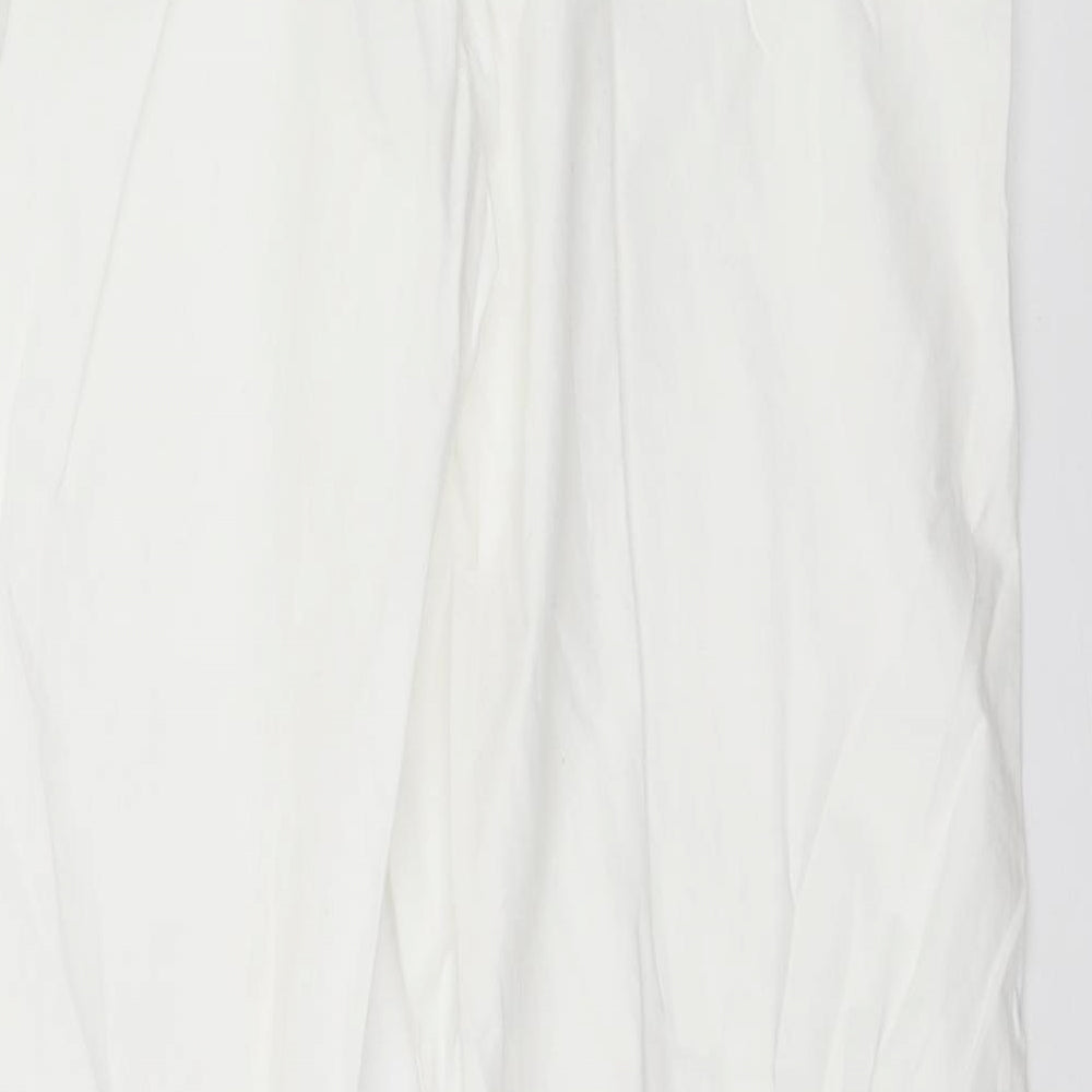 Preworn Womens White Trousers Size L L29 in