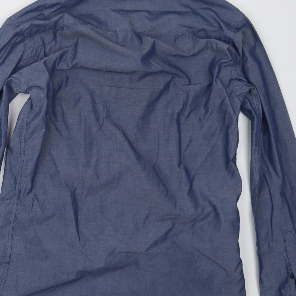 Cedarwood State Mens Blue Button-Up Size 14