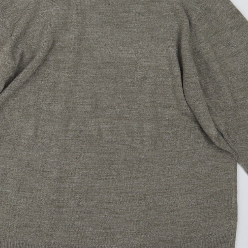 Marks & Spencer Mens Beige Knit Pullover Jumper Size L