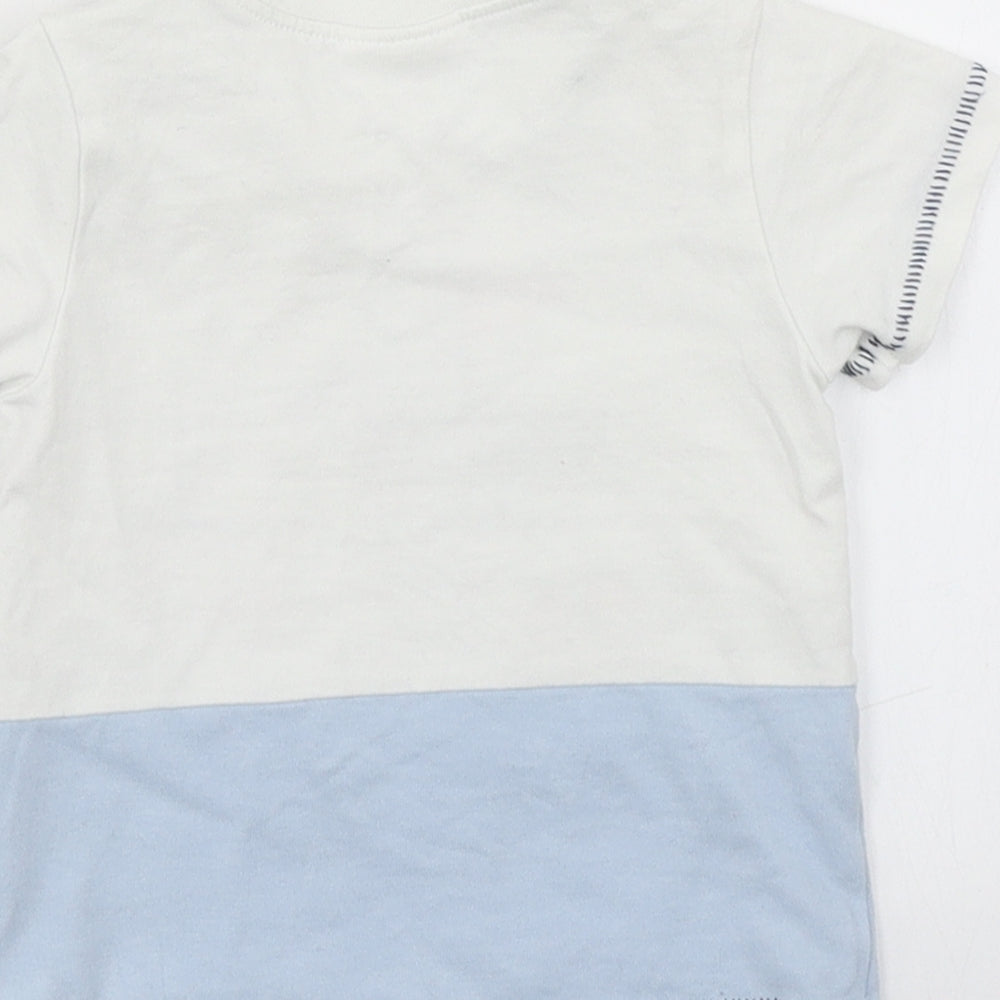 NEXT Boys Blue Basic T-Shirt Size 0-3 Months - Boat print