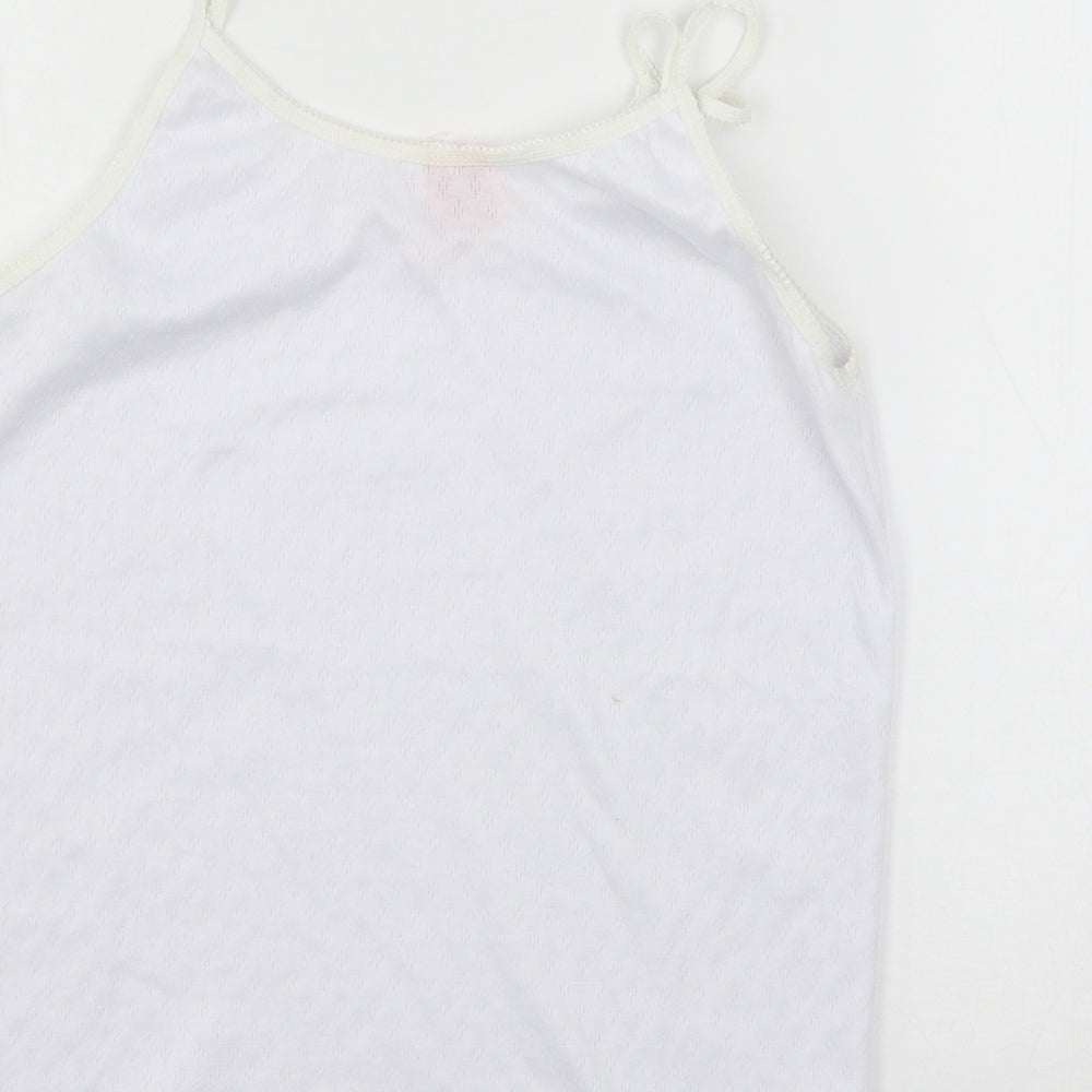 Preworn Womens White Jersey Basic Tank Size M