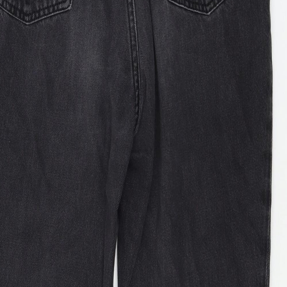 Divided Womens Grey Denim Mom Jeans Size 8 L26 in