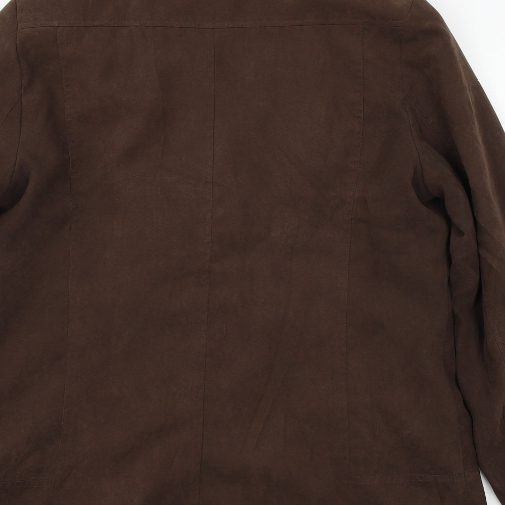 Klass Womens Brown Jacket Size 12