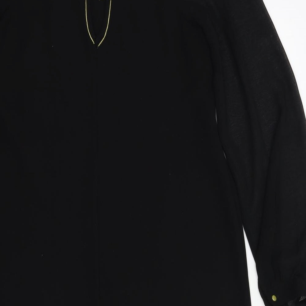 Warehouse Womens Black A-Line Size 12