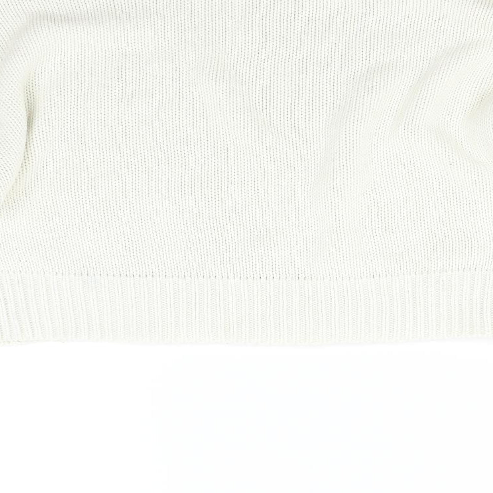 Topshop Womens Ivory Knit Pullover Jumper Size S