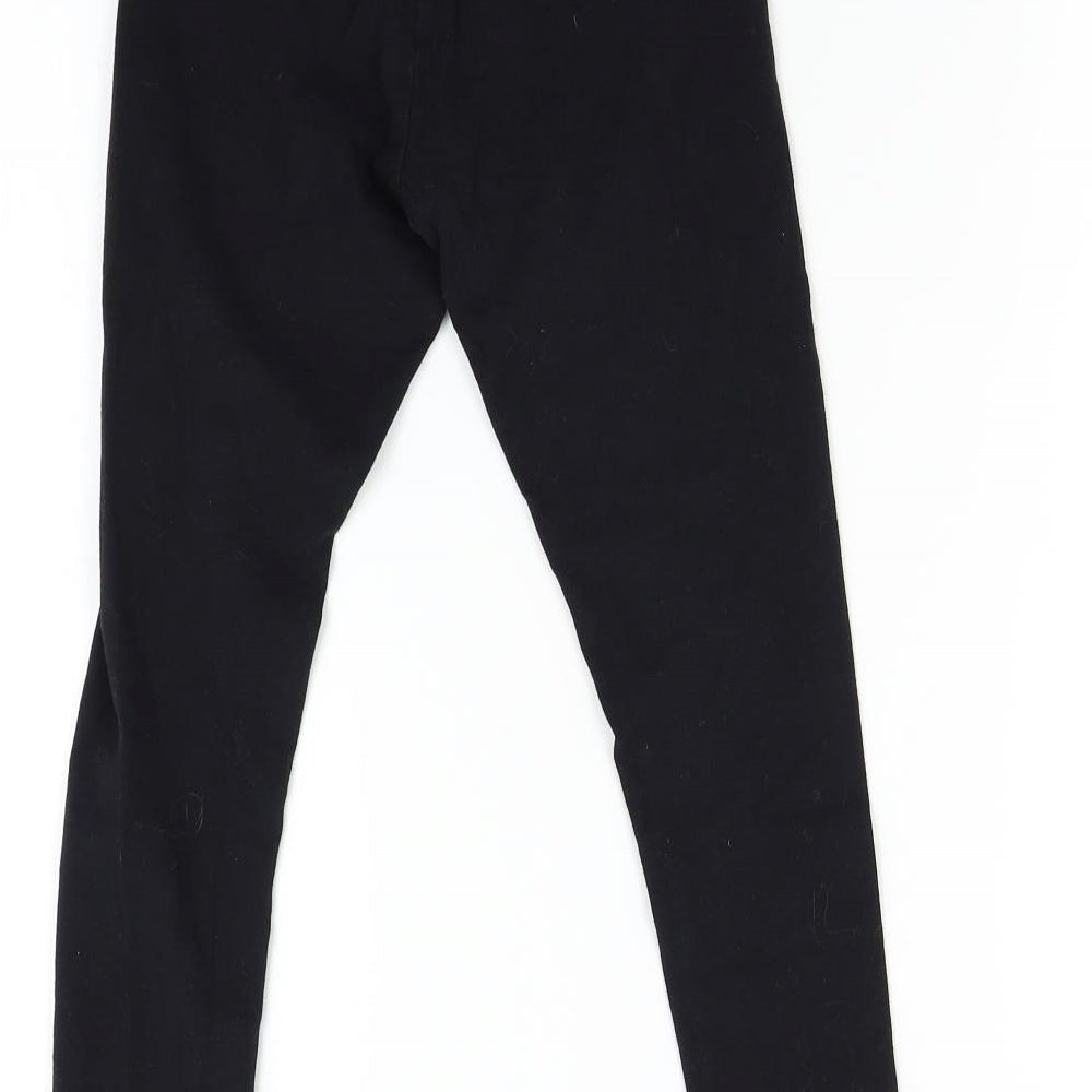 NEXT Girls Black Carrot Trousers Size 10 Years