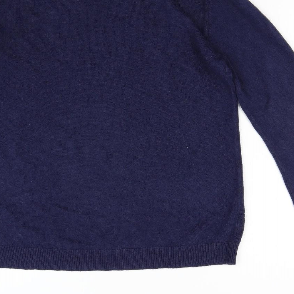 Vida Vi Womens Blue Knit Pullover Jumper Size L