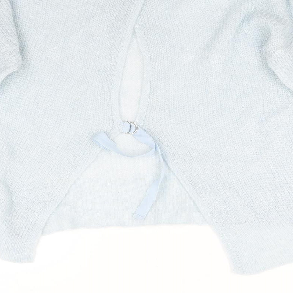 Topshop Womens Blue Knit Pullover Jumper Size 14