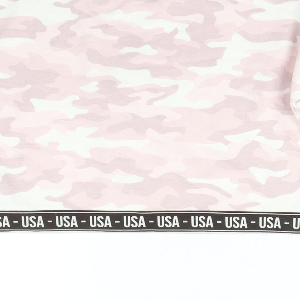 Primark Girls Pink Camouflage Pullover Sweatshirt Size 12-13 Years - USA