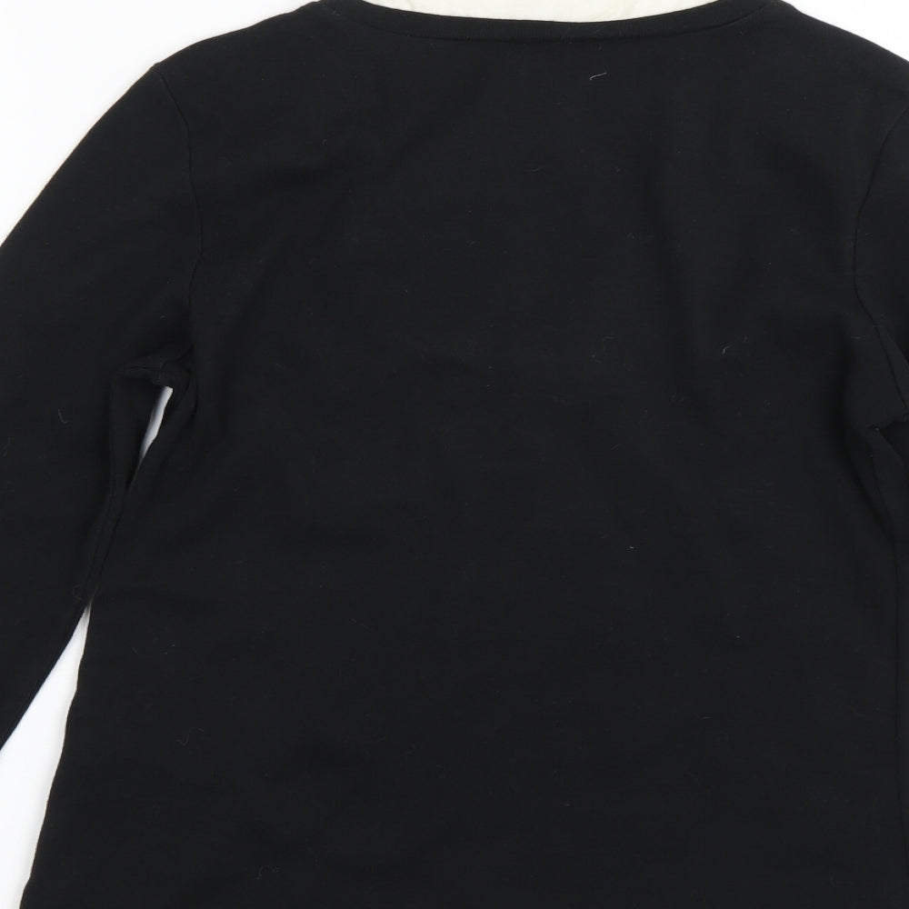 Cotton Traders Womens Black Pullover Jumper Size 10