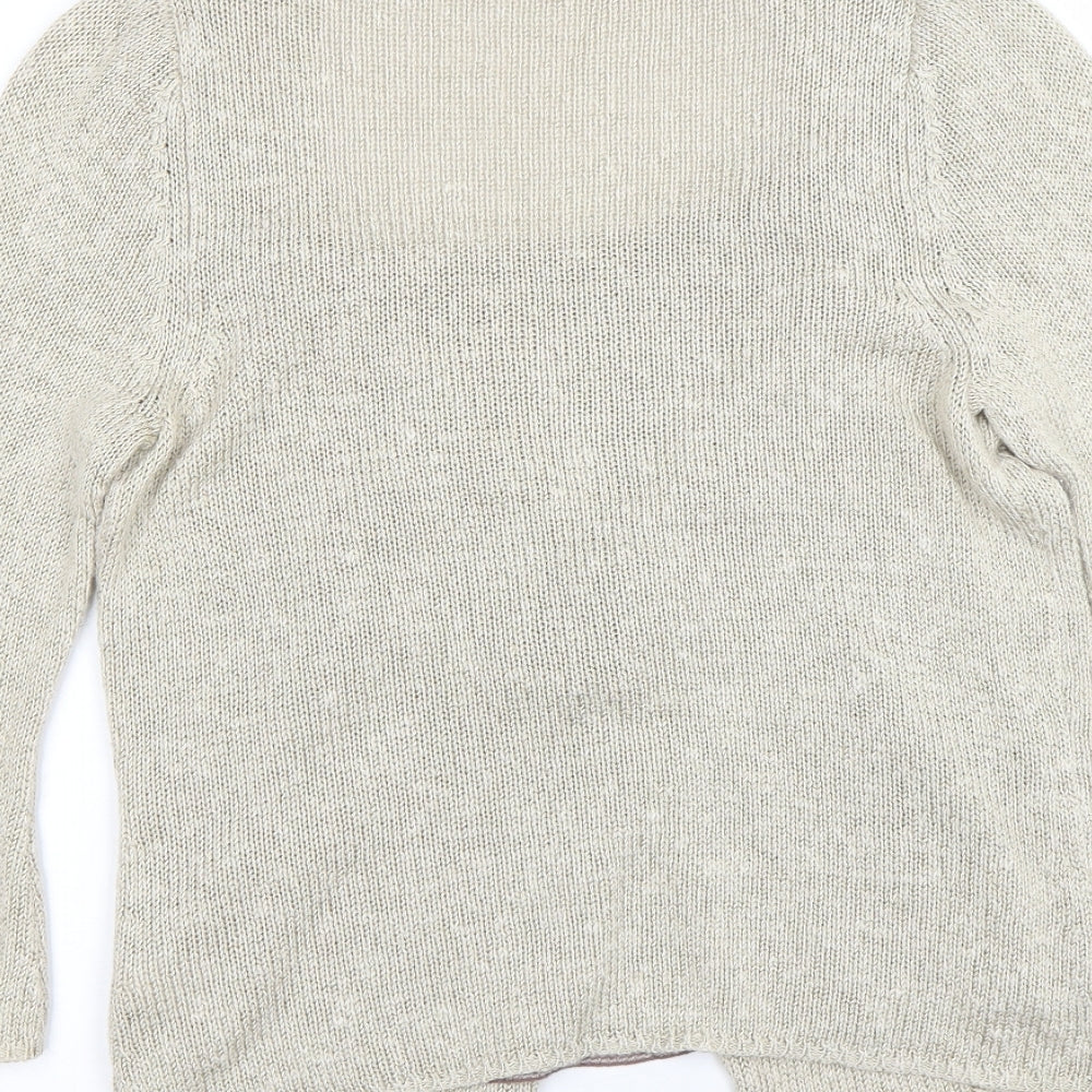 Marks & Spencer Womens Beige Pullover Jumper Size 8