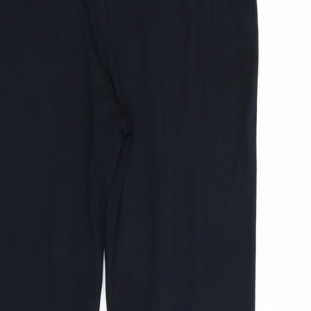 Marks & Spencer Womens Blue Trousers Size 16 L25 in