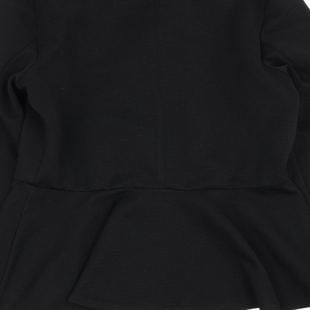 Papaya Womens Black Full Zip Jumper Size 10
