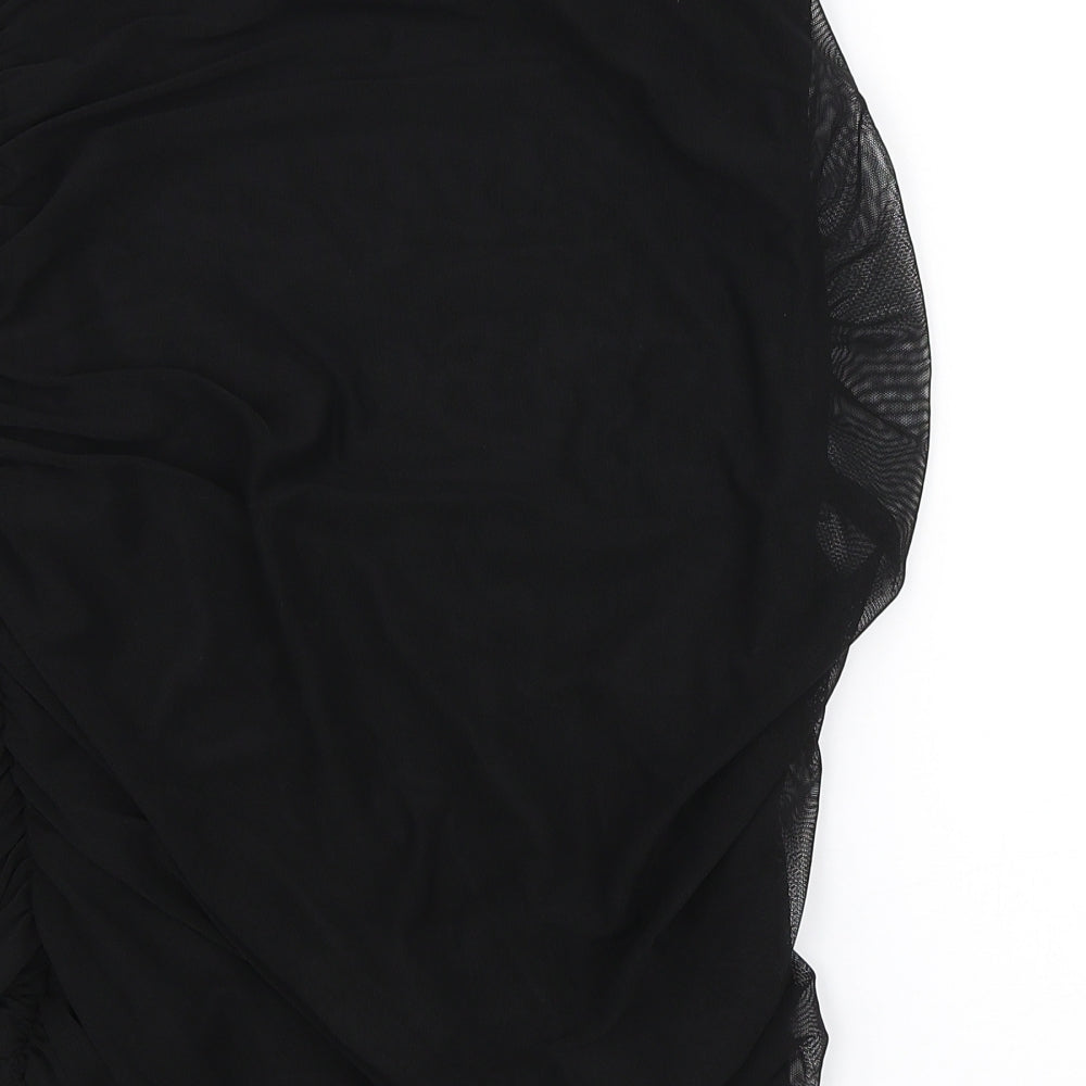 PRETTYLITTLETHING Womens Black Straight & Pencil Skirt Size 12