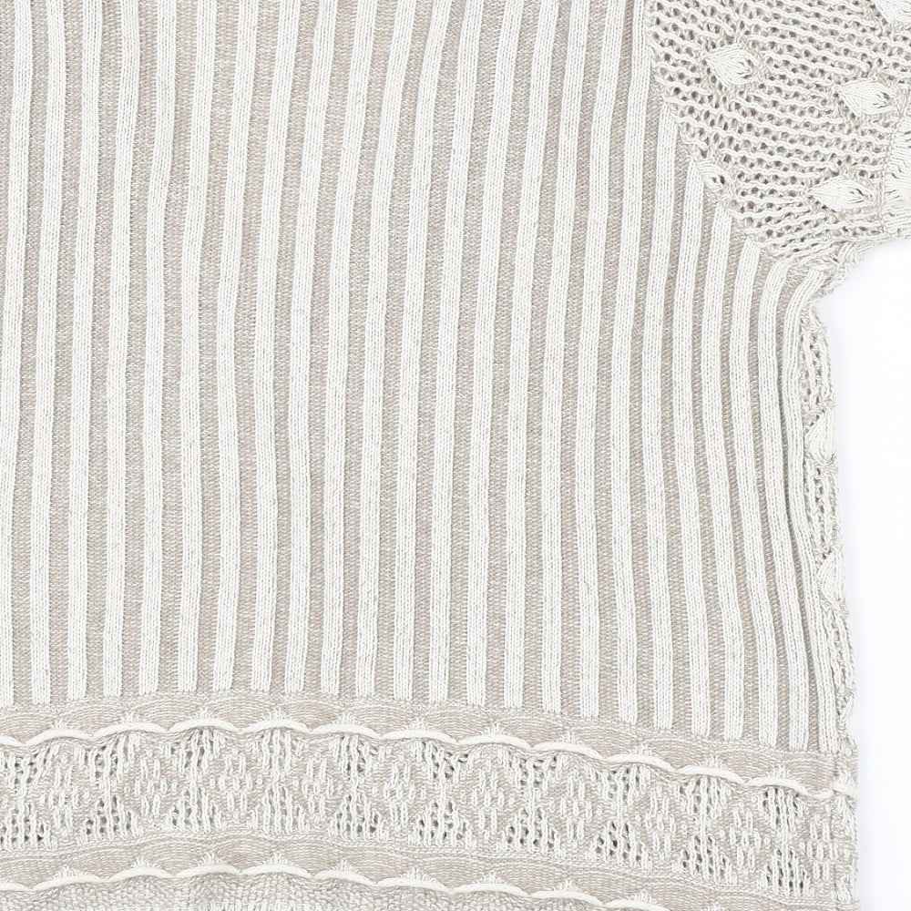 Bonmarché Womens Beige Cardigan Jumper Size L