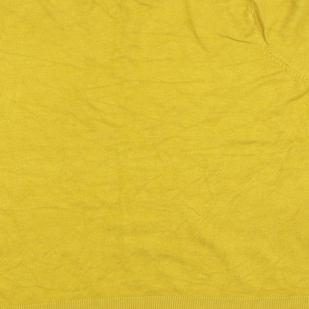 Marks & Spencer Womens Yellow Pullover Jumper Size 16